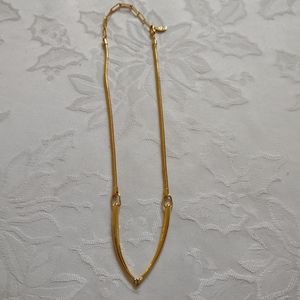 Ralph Lauren horse bit gold tone necklace